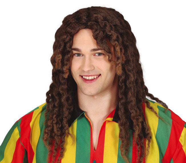 Peluca Rasta Marrón