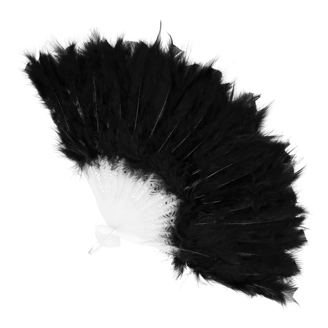 Abanico negro 23cm