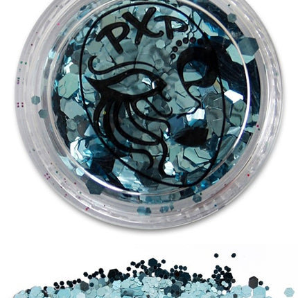 PXP Purpurina en Polvo Azul Hielo 5gr