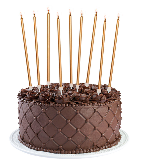 Velas de Bronce 15cm 16uds