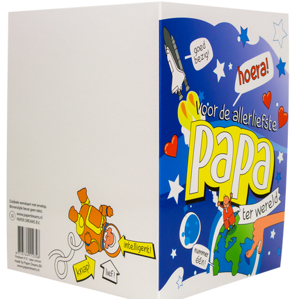 Tarjeta de felicitación Papi 16,5cm