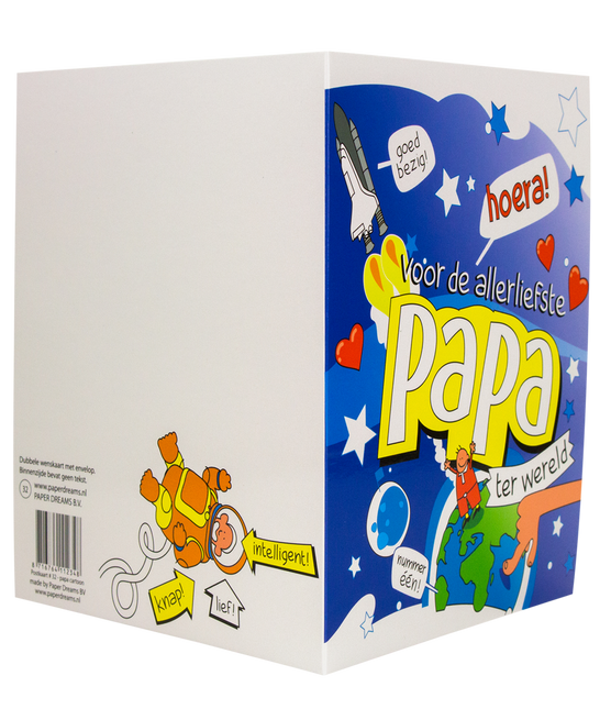 Tarjeta de felicitación Papi 16,5cm