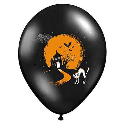 Globos de Halloween ¡Boo! 30cm 6pcs