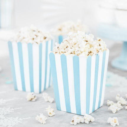 Cuencos para palomitas Mezcla Azul 12,5cm 6pcs