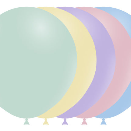 Globos de Colores Pastel 45cm 25pcs