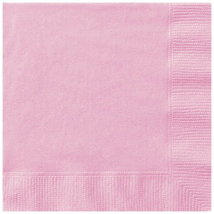 Servilletas Rosa Claro 2 Capas 25cm 20pcs