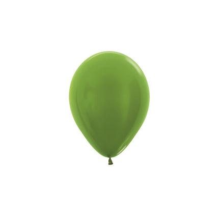 Globos Metálicos Verde Lima 12cm 50pcs