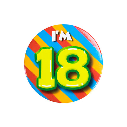 Tengo 18 Botón 18 Años 5,5cm
