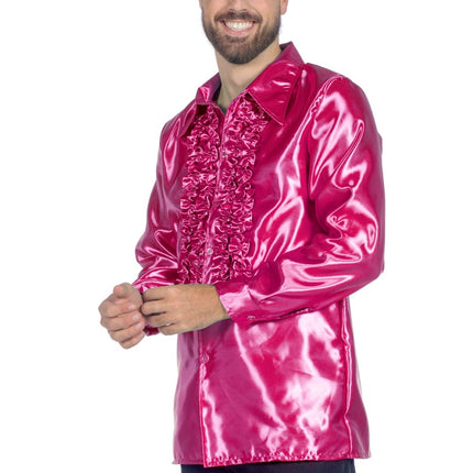 Blusa Disco Volantes Fucsia