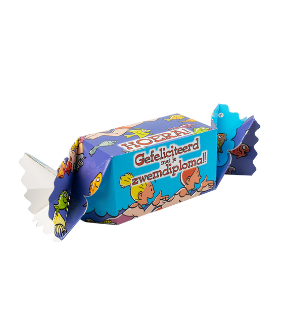 Caja de regalo Diploma de natación 26cm
