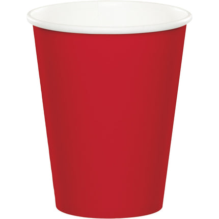 Vasos rojos 256 ml 24 uds.