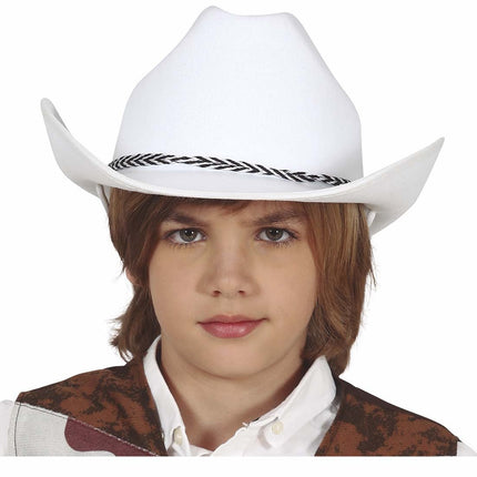 Sombrero Vaquero Blanco Niño