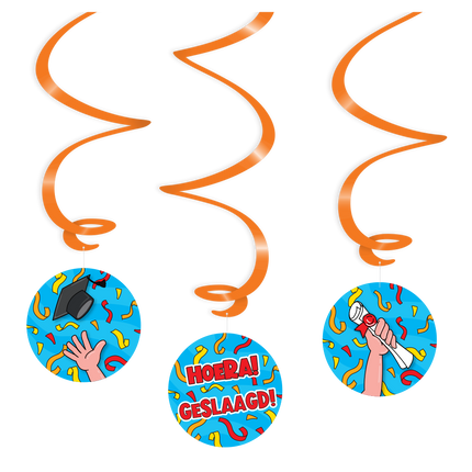 Decoración colgante Éxito 14cm 3pcs