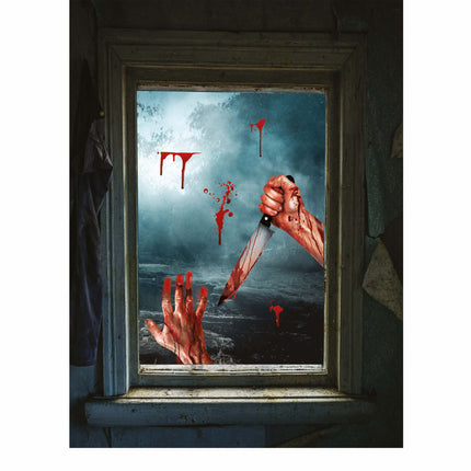 Cuchillo decorativo para ventanas de Halloween
