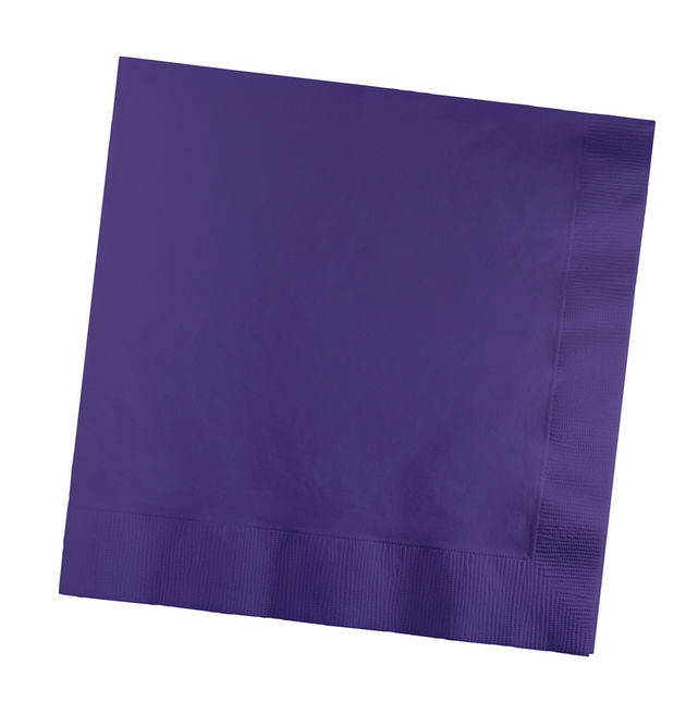 Servilletas Moradas 3 Capas 41cm 25ud.