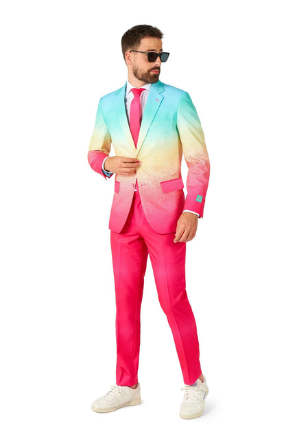 Traje Arco Iris Azul Fucsia Hombre <tc>OppoSuits</tc>
