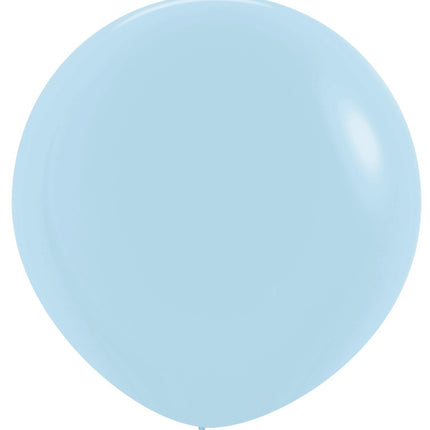 Globos Azul Mate Pastel 91cm 10pcs