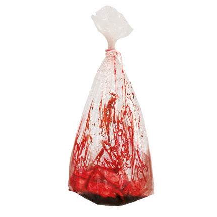 Decoración de mesa de Halloween Bolsa de sangre falsa