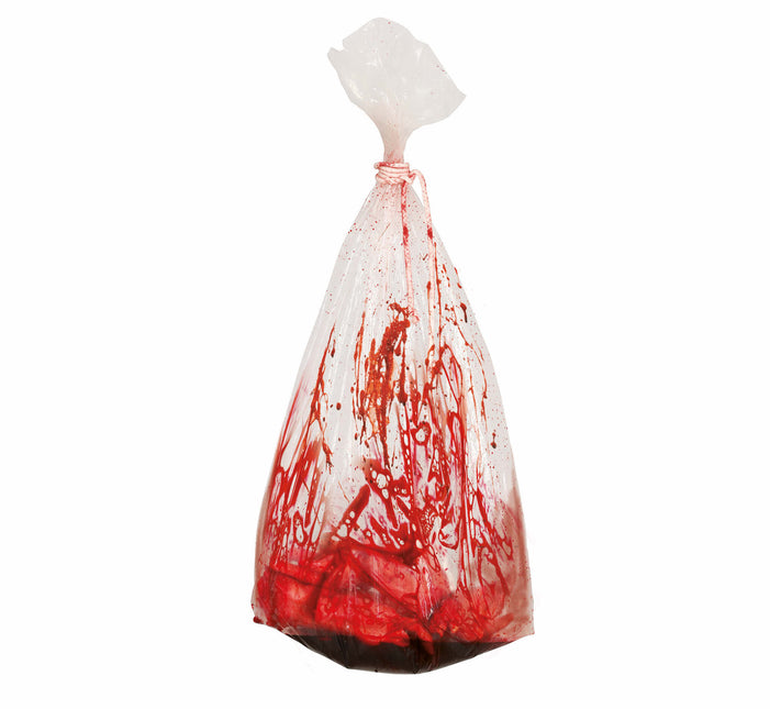 Decoración de mesa de Halloween Bolsa de sangre falsa