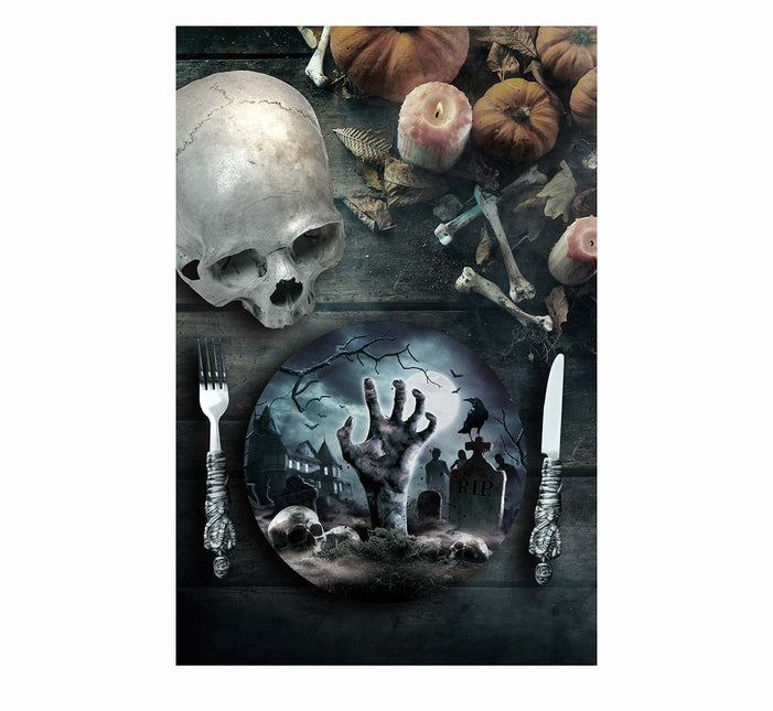 Halloween Cementerio Platos 23cm 6pcs