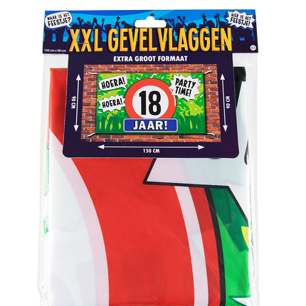 Bandera a dos aguas 18 años 1,5 m