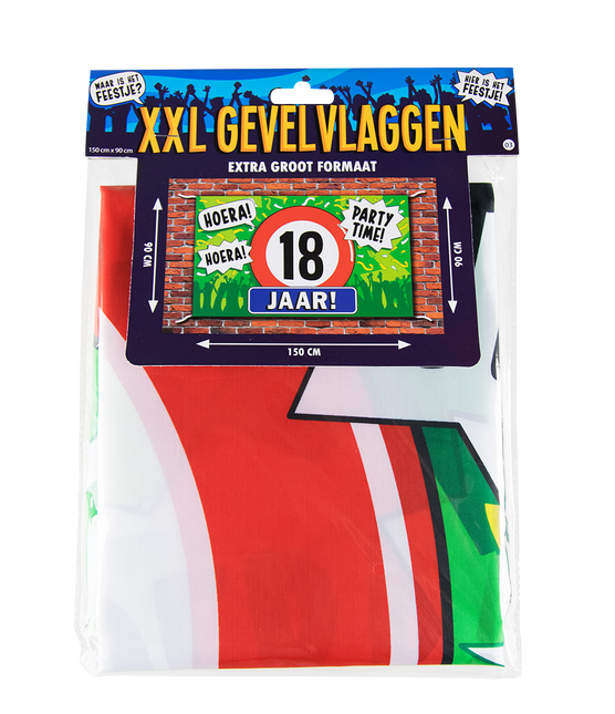 Bandera a dos aguas 18 años 1,5 m