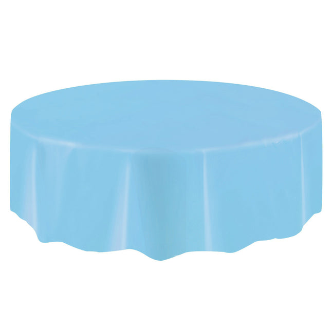 Mantel Azul Claro Redondo 2,13m