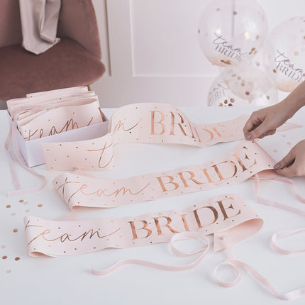 Fajín Equipo Novia 77cm 6pcs