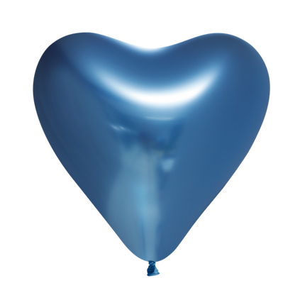 Globos Corazón Azul 30cm 6pcs