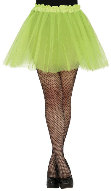 Tutú Verde Claro Damas Purpurina 40cm