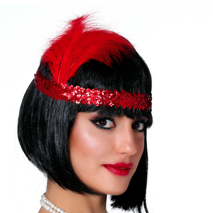 Diadema Charleston Rojo