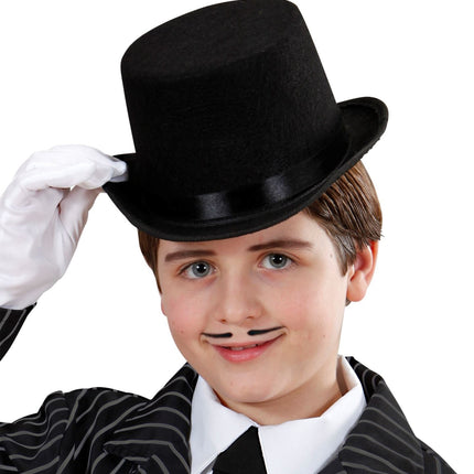 Sombrero Negro Niño Alto