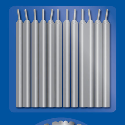 Portavelas de plata 6cm 12uds.