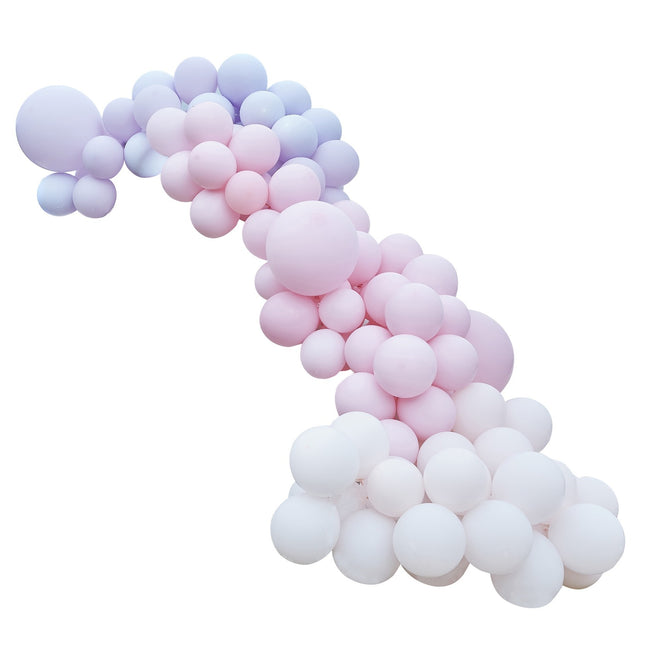 Arco de globo rosa púrpura XL DIY Set