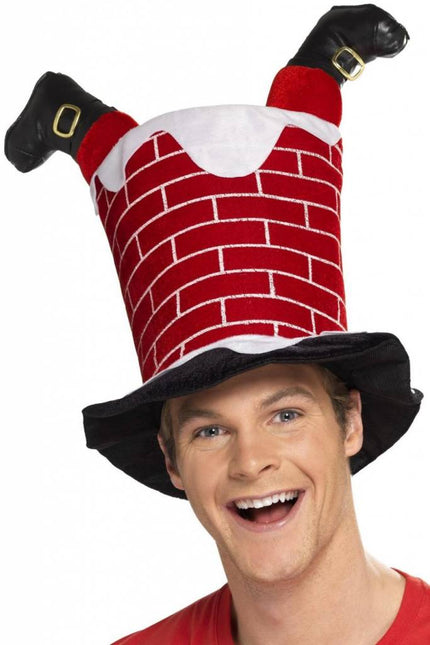 Gorro de Papá Noel Chimenea de Papá Noel