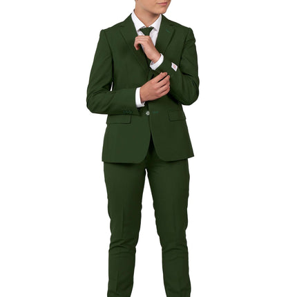 Traje Verde Oscuro Niño Adolescente <tc>OppoSuits</tc>