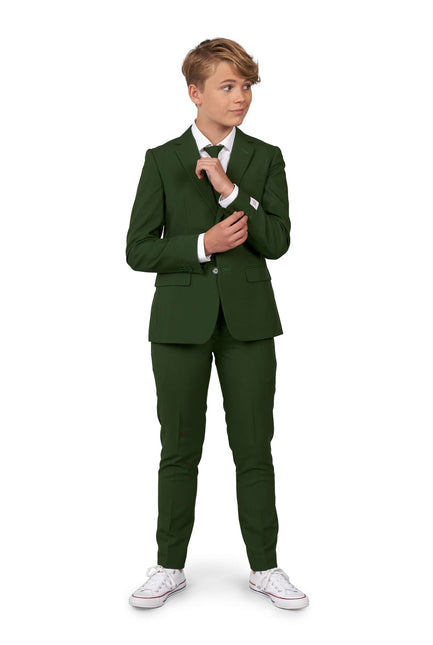 Traje Verde Oscuro Niño Adolescente <tc>OppoSuits</tc>