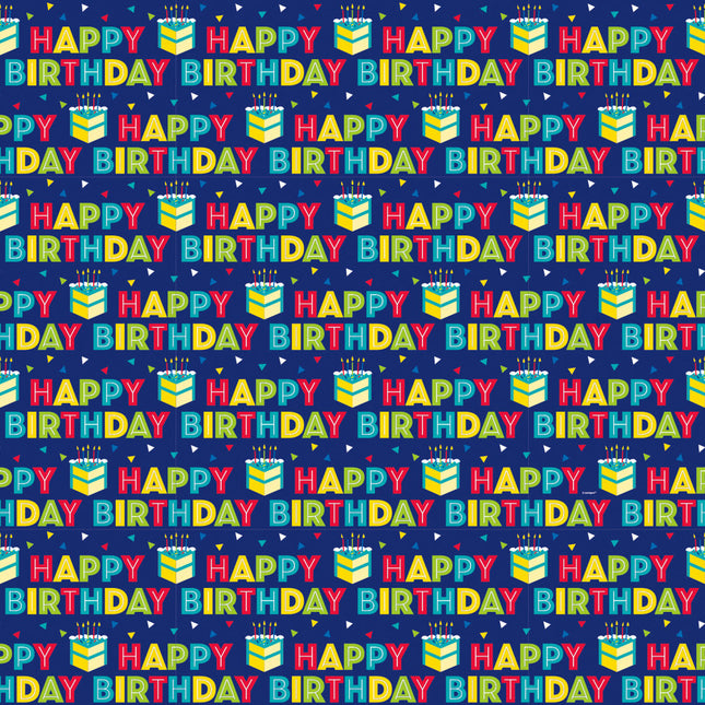 Papel de regalo Tarta Feliz Cumpleaños 1,52m
