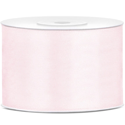 Cinta Raso Rosa Claro Pastel 50mm 25m