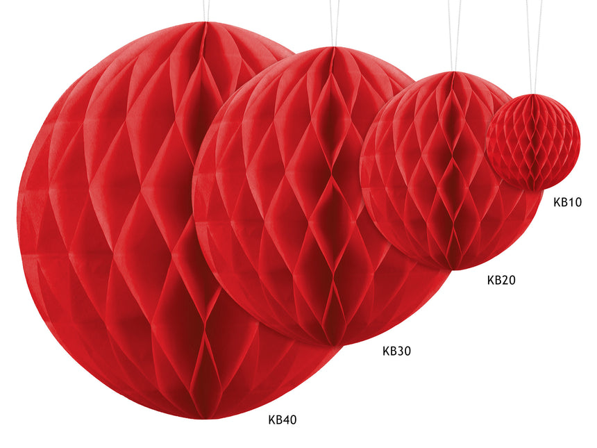 Bola Panal Roja 20cm