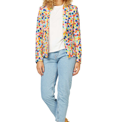 Blazer de confeti de fiesta para mujer <tc>OppoSuits</tc>