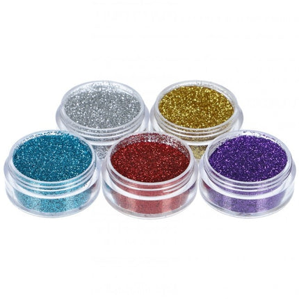 Juego de tatuajes de purpurina de colores 5 piezas