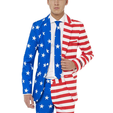 Traje Bandera USA Hombre <tc>Suitmeister</tc>