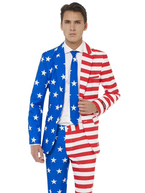 Traje Bandera USA Hombre <tc>Suitmeister</tc>
