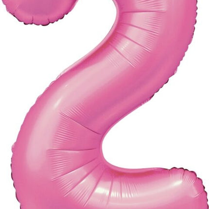 Globo Figura Rosa 2 Años Brillo 86cm