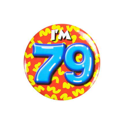 Tengo 79 años Botón 79 5,5cm