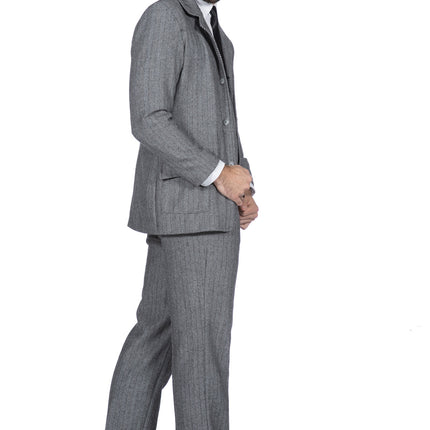 Traje Chaqueta años 20 Rugientes Hombre Gris