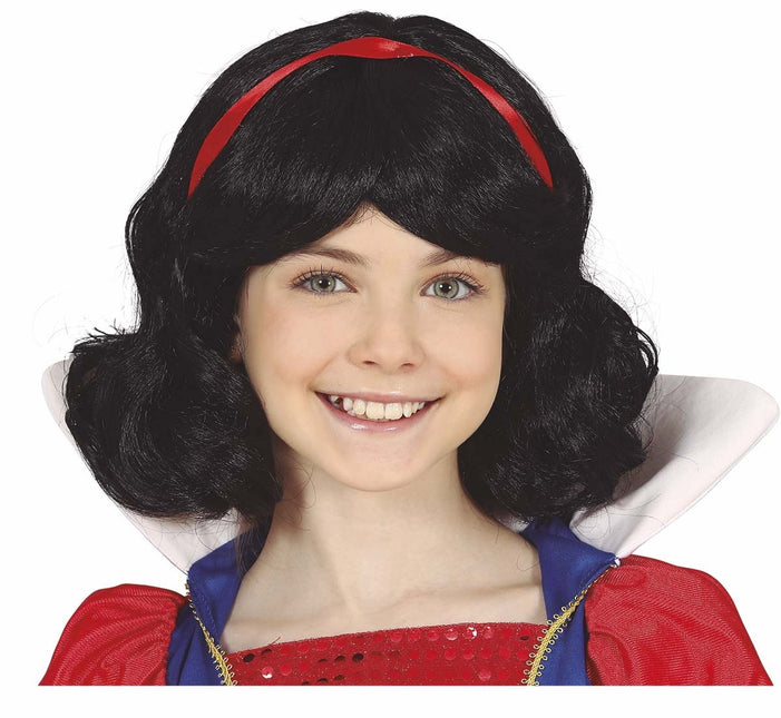 Peluca Negra Pelo Corto Niño