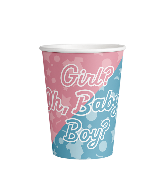 Vasos de Revelación de Sexo 9cm 8pcs