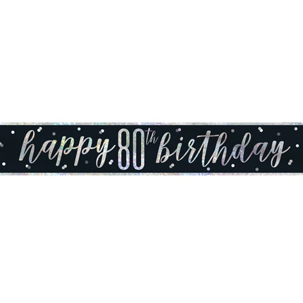 Banner 80 Años Negro 2,74m